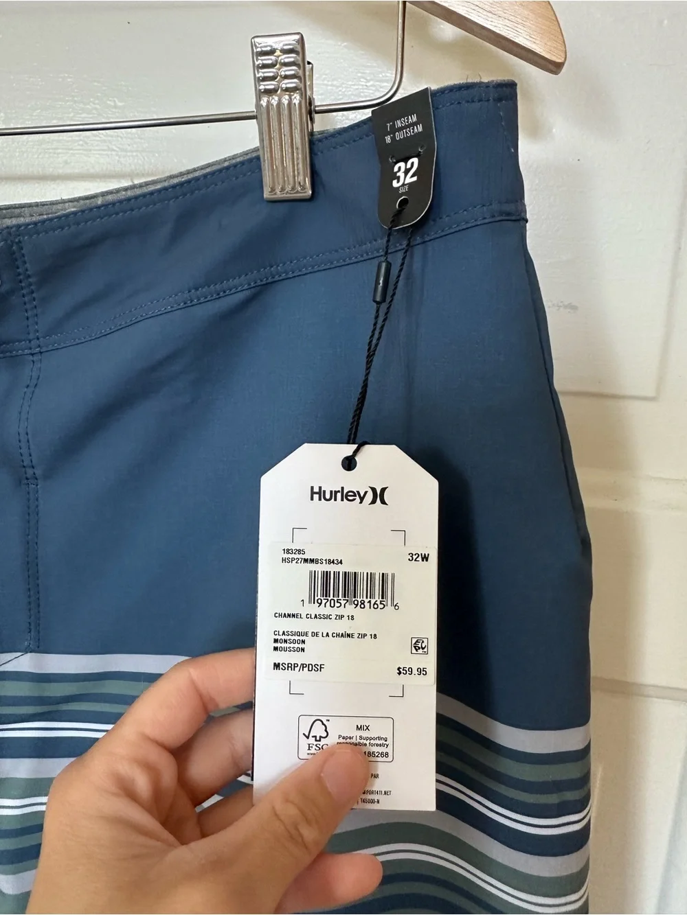 NWT Hurley Board Shorts